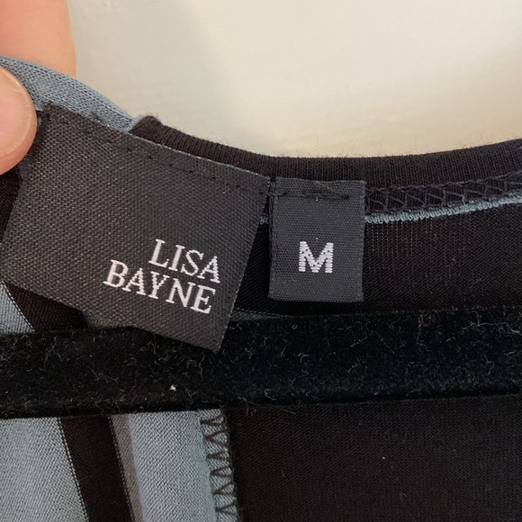 Lisa Bayne Striped Sleeveless Dress Medium - Picture 2 of 3